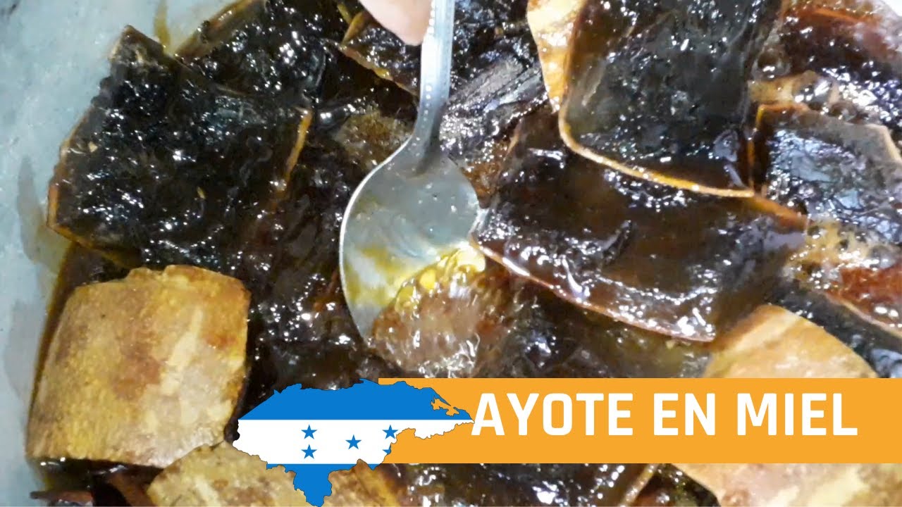 ELABORACION DE AYOTE EN MIEL HONDUREÑO
