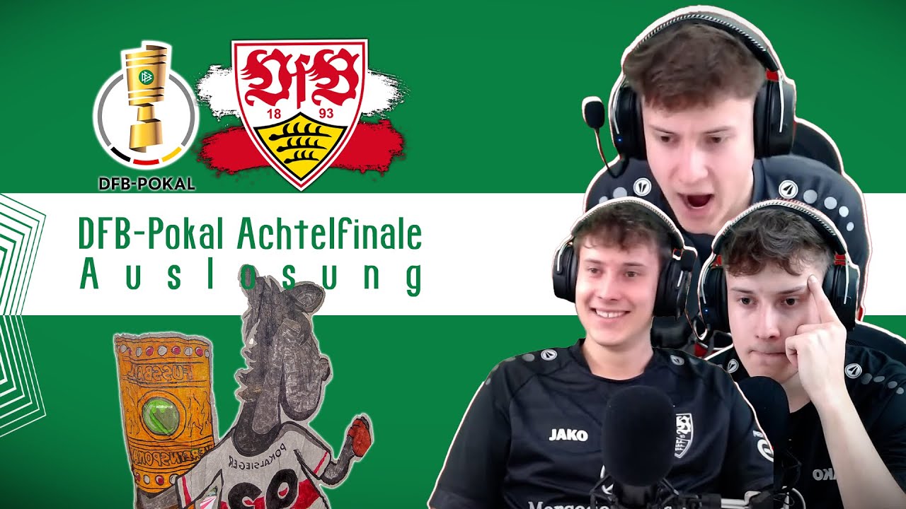 🟢 Achtelfinale DFB-Pokal Auslosung ⚪🔴 Watchalong VfL Bochum - VfB Stuttgart