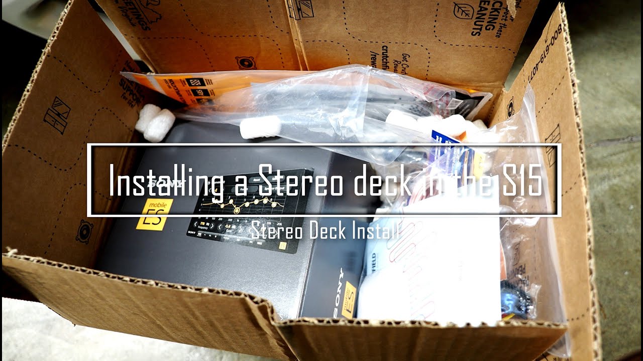 Sony XAV-9000ES stereo deck install in the S15 Silvia