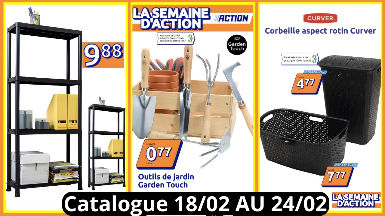 ACTION Catalogue De La Semaine Du 18/02/26 AU 24/02/26 ACTION France Arrivage De La Semaine