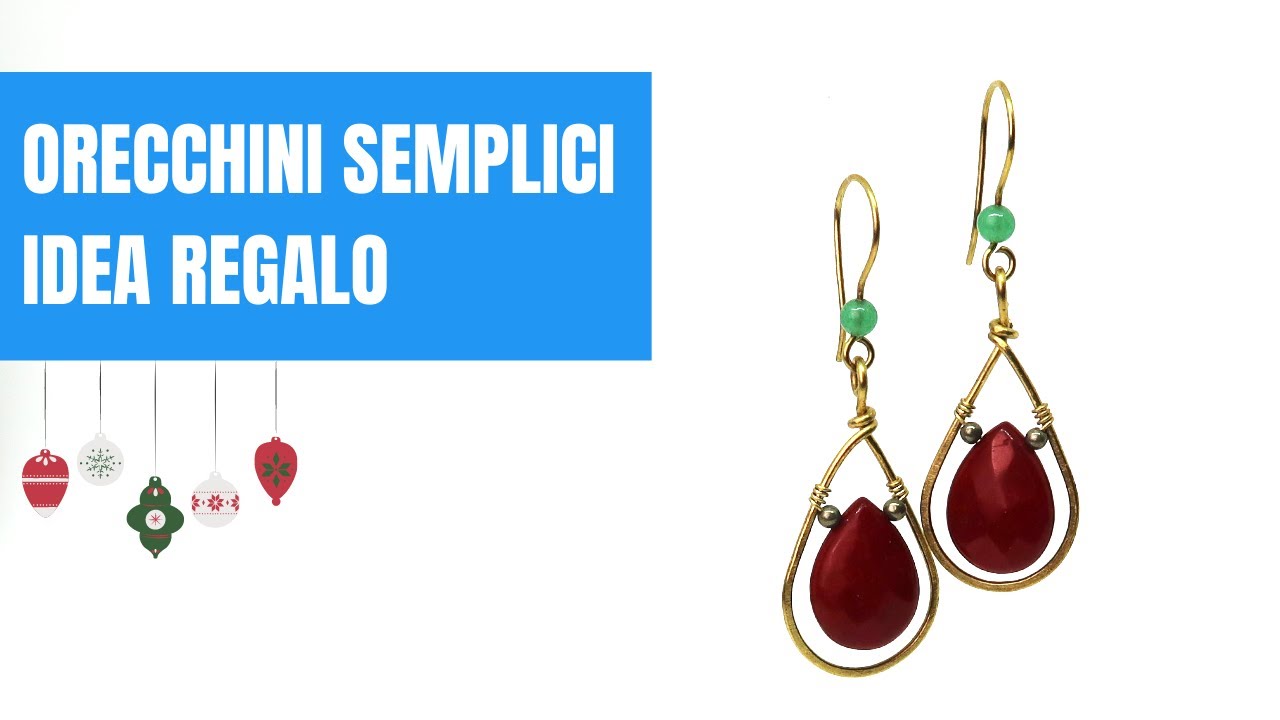 Orecchini wire tutorial a goccia