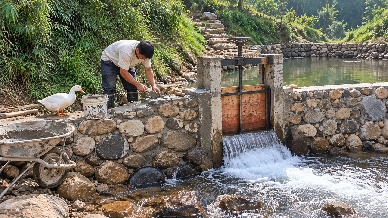 This Man Built a Swimming Pool From an Abandoned Ditch All by Himself &mdash; Unbelievable!