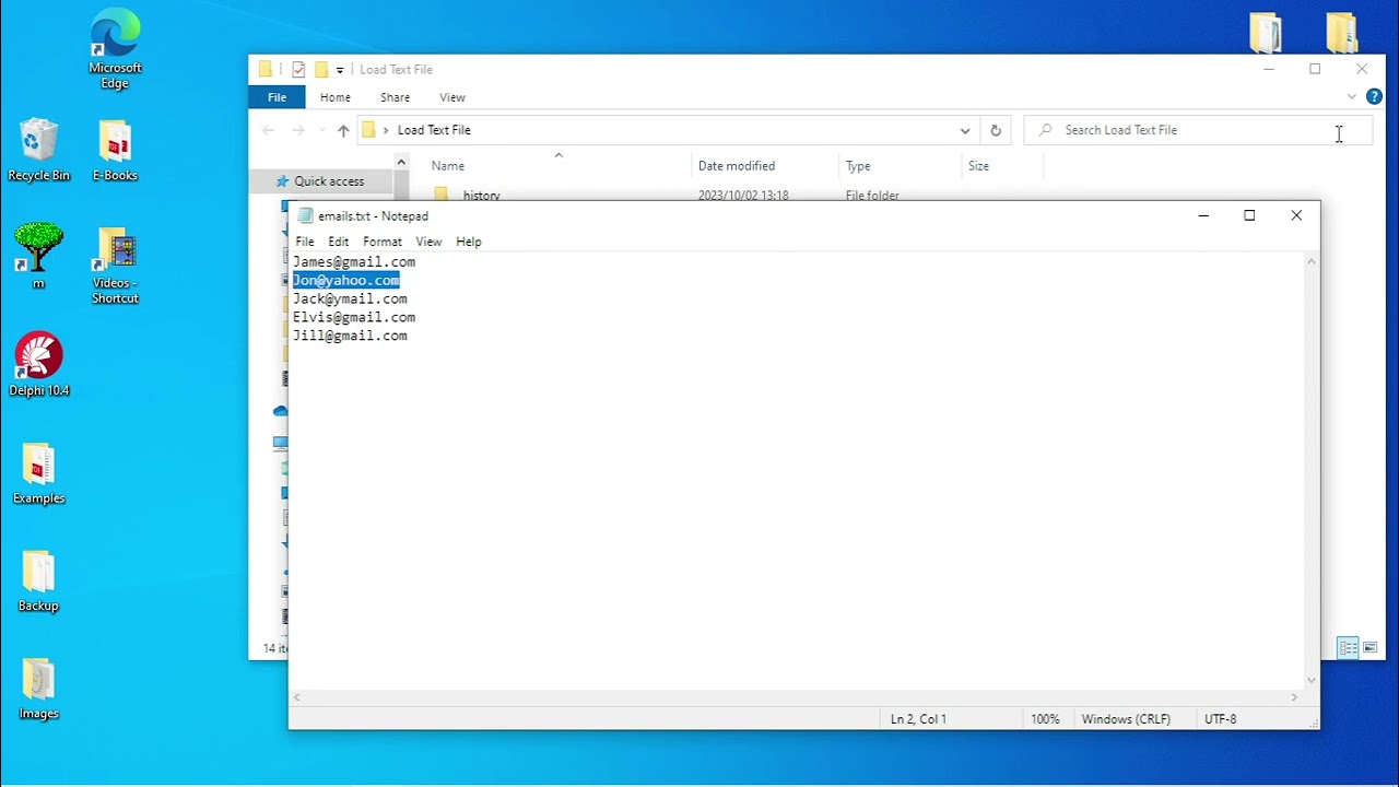 Delphi - Search for email in textfile