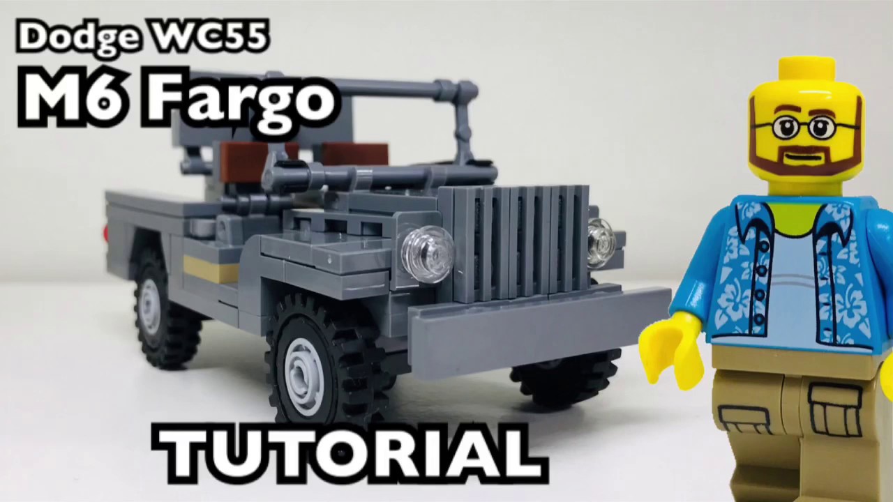 WW2 Lego Florida Shoooter Dodge WC55 M6 Fargo Tutorial/Instrcutions