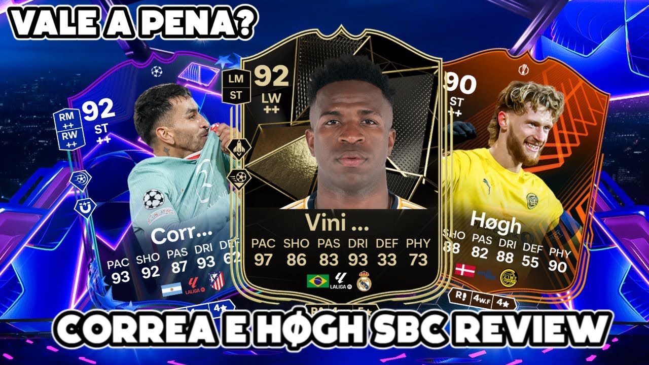 NÃO DEIXE ESSES DMES PASSAR! NOVO VINI JR. CORREA E HØGH SBC REVIEW EA FC 25 ULTIMATE TEAM