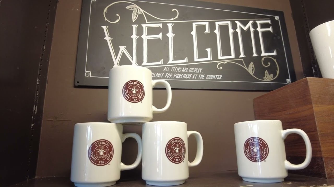 Original Starbucks The first store Pike Place Market Seattle  Walk around NY 2022 4K