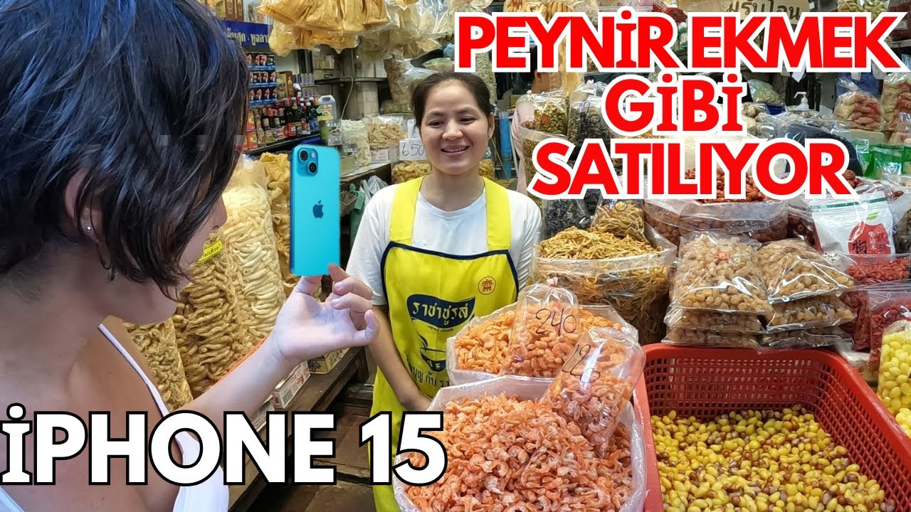 PEYNİR EKMEK GİBİ SATILIYOR: Tayland'da iPhone 15