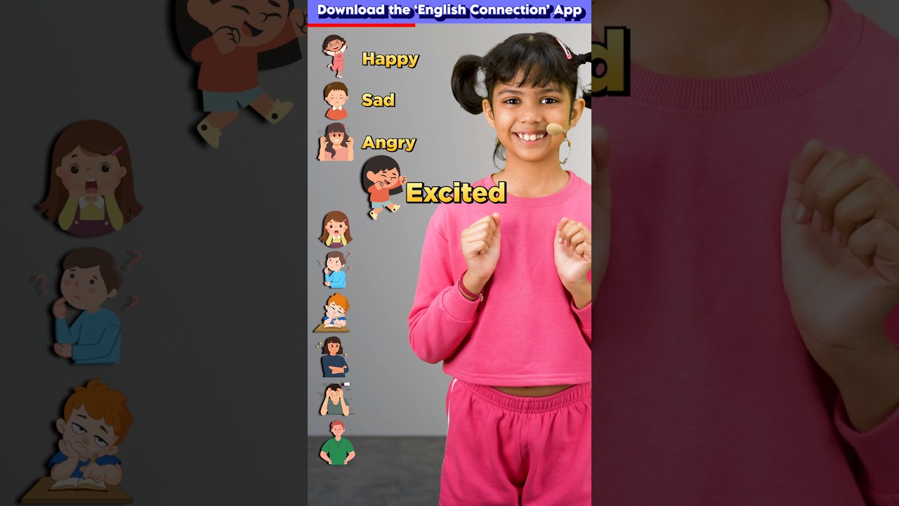 Let&rsquo;s Learn 10 Feelings Together! 🤗 | Kids English Words, Adi Keshari Connection #shorts