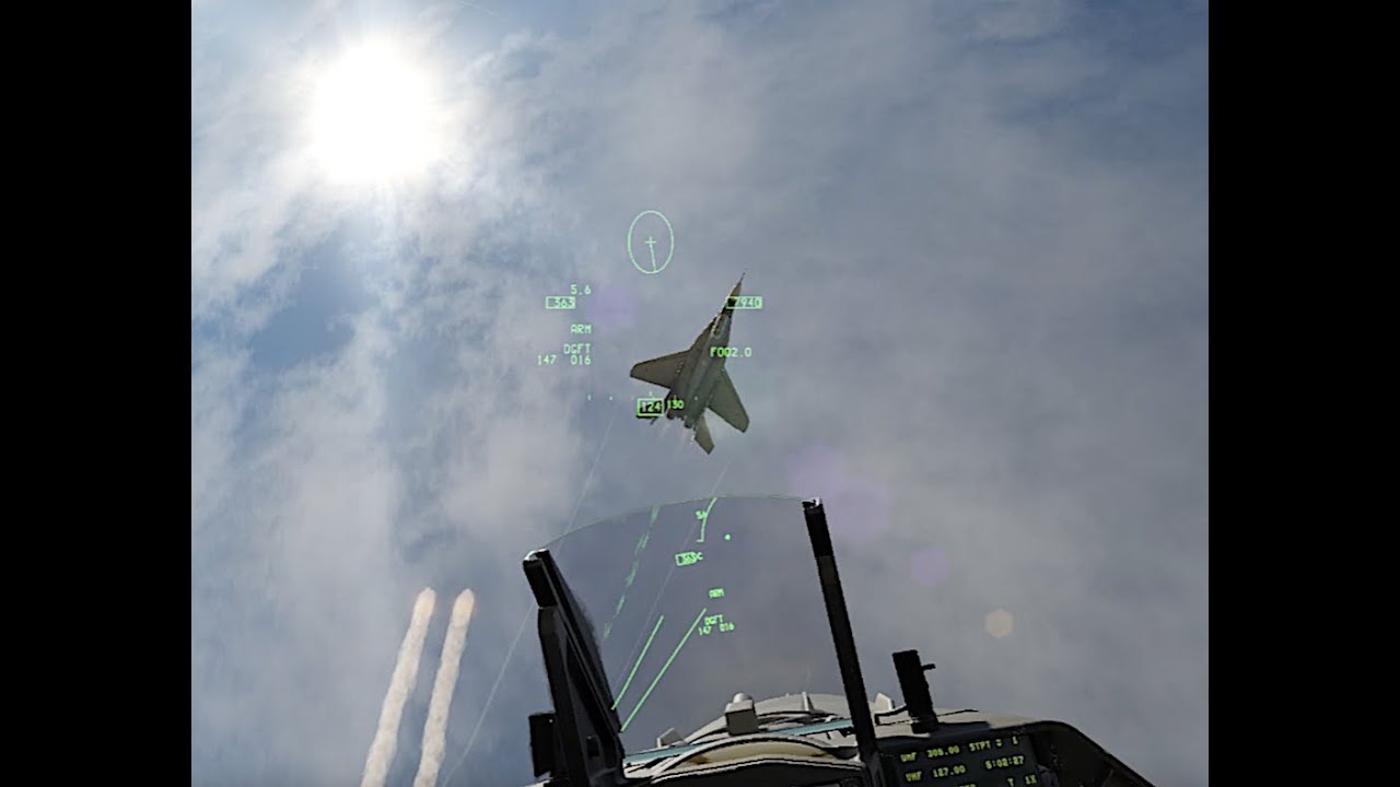 DCS F-16 vs. MiG-29: Two-Circle BFM Practice (Guns Only)