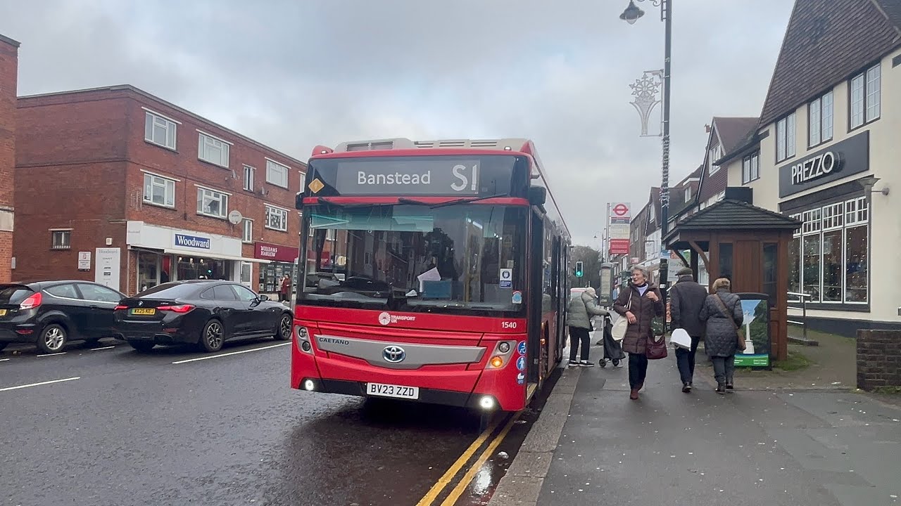 Thrashed Through NSL | Transport UK London Route S1 - 1540e (BV23ZZD) | Caetano e.City Gold