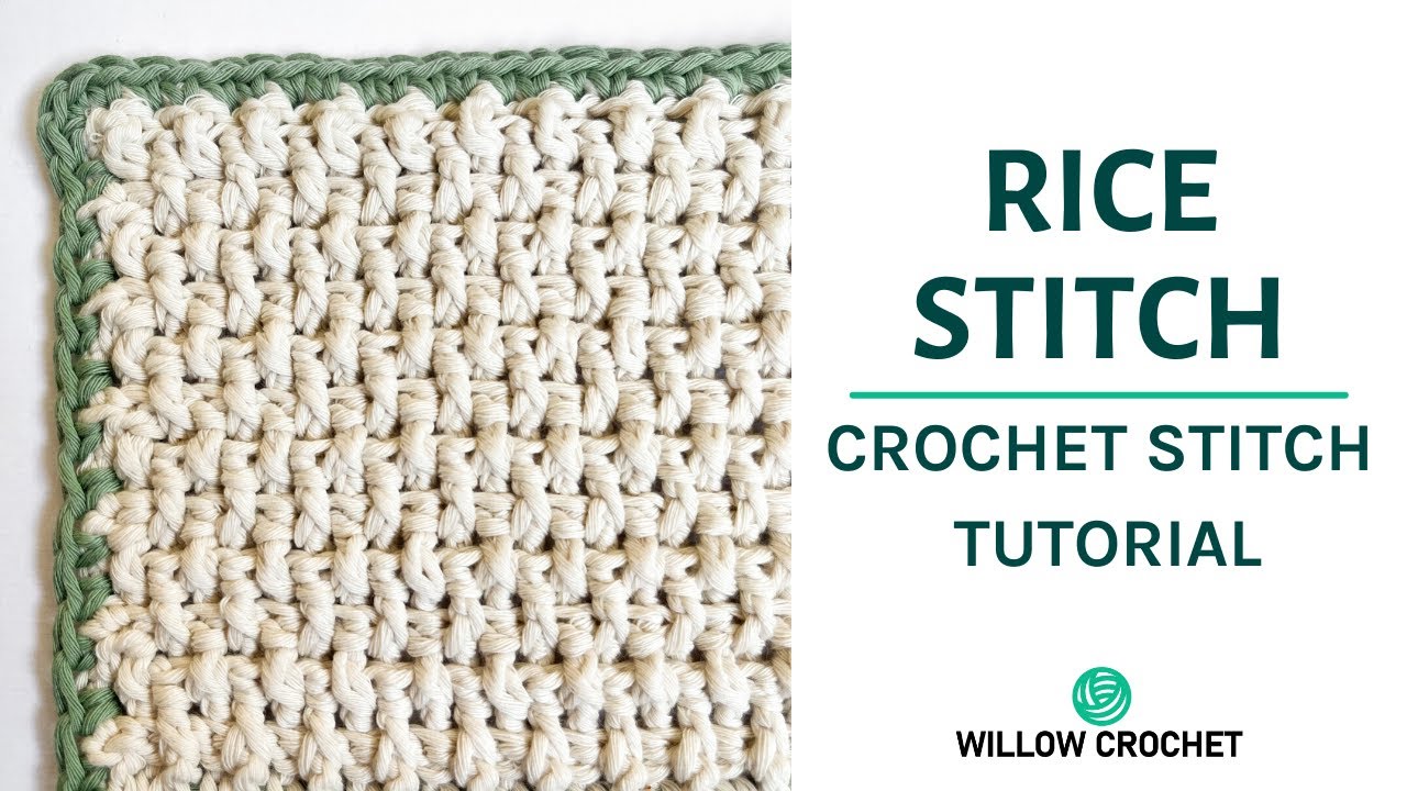 How To Do The Crochet Rice Stitch (Incredible Texture!)