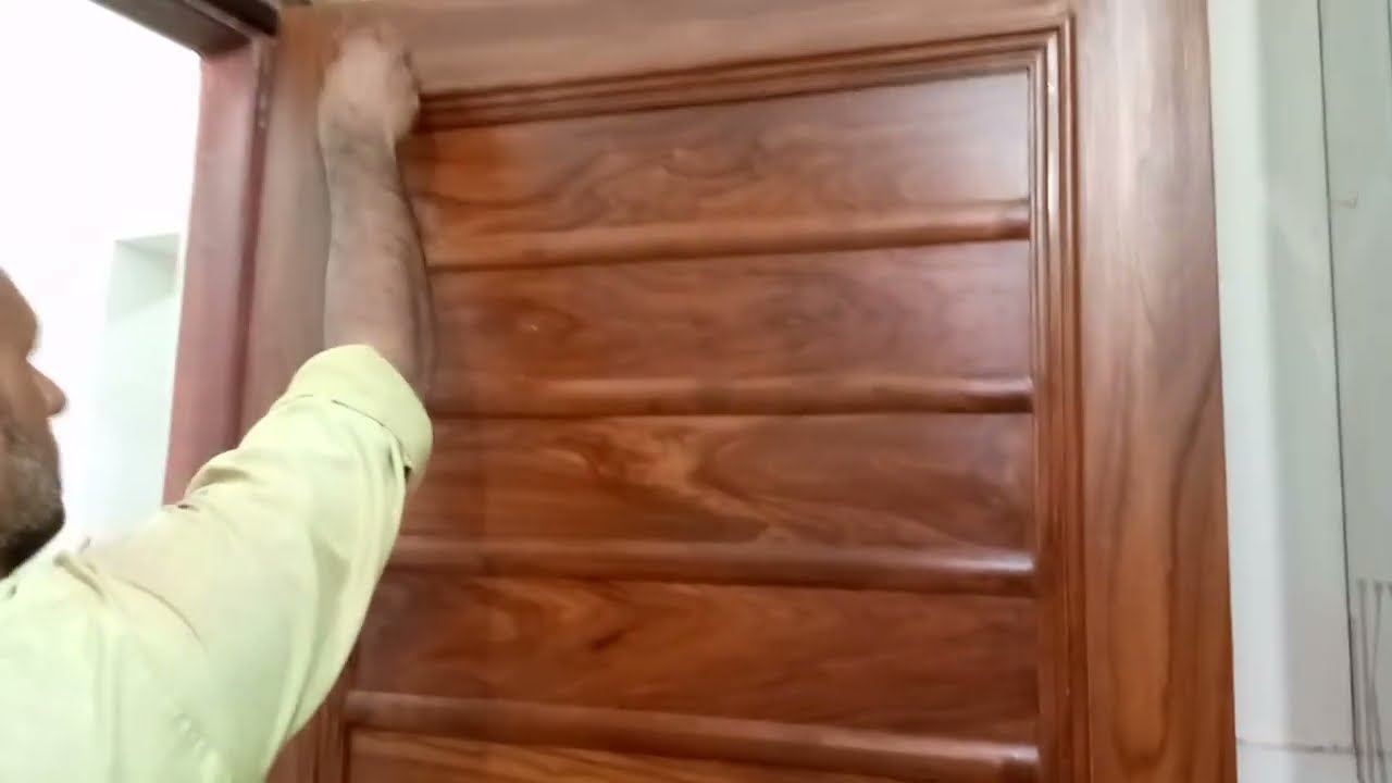 Door polish room door natural polish