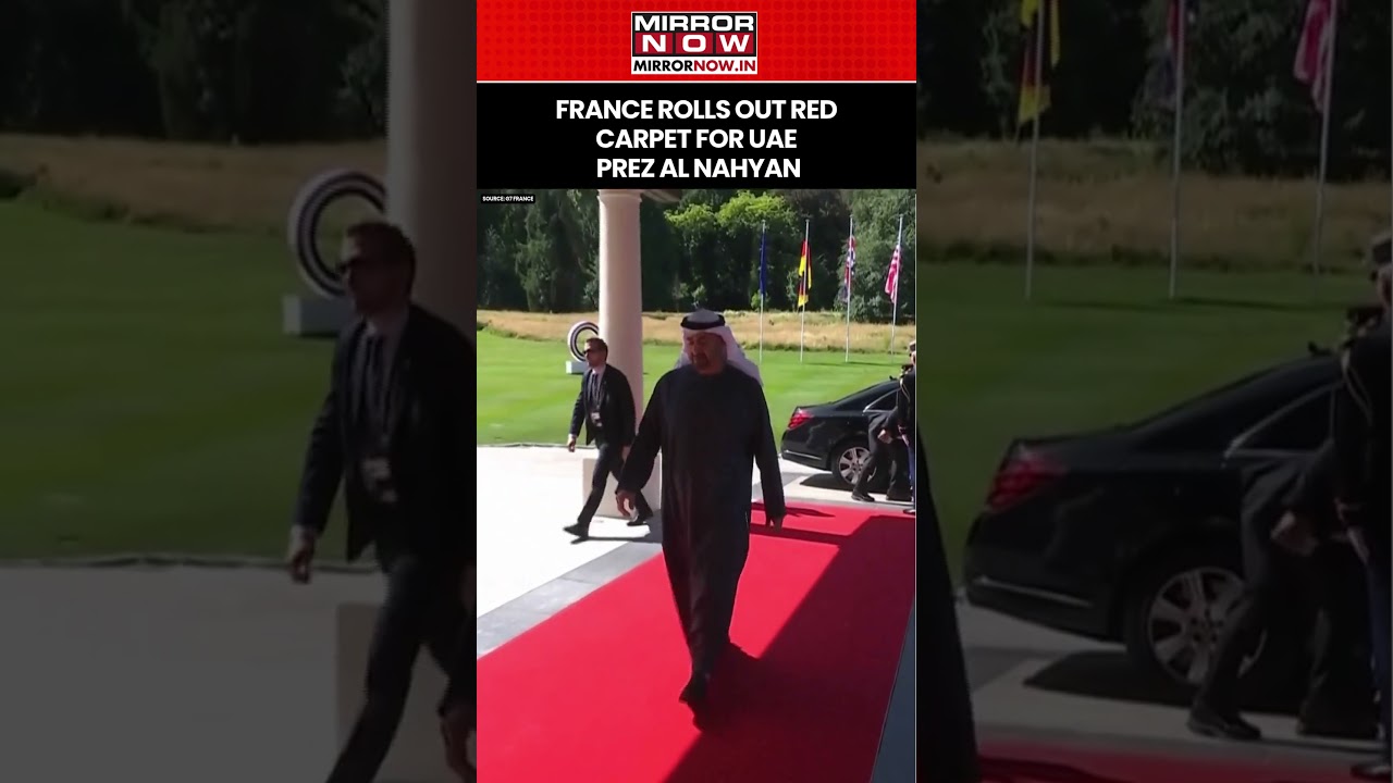 Саммит G7 2026: Франция принимает президента ОАЭ шейха Аль Нахайяна с почестями #shorts