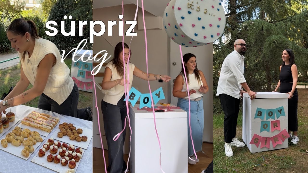 ailemiz büyüyor!🤰🏻| en yakın arkadaşım hamile, sürpriz cinsiyet öğrenme partisi, tüm hazırlıklar