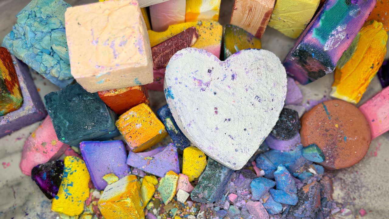 September and October ASMR Scraps | Oddly Satisfying | ASMR | Gym Chalk Crushing