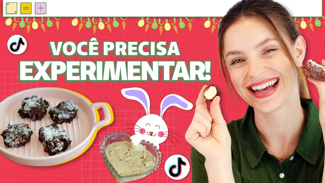 CHOCOLATE SEM CULPA! 3 Receitas do TikTok para uma Páscoa Saudável! | Thaisa Leal