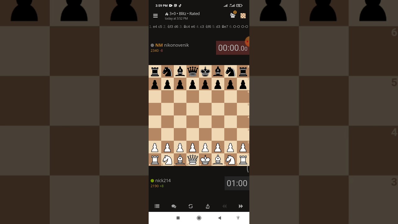 Tinalo ko sa LICHESS.COM Ang isang (NM) NATIONAL MASTER.