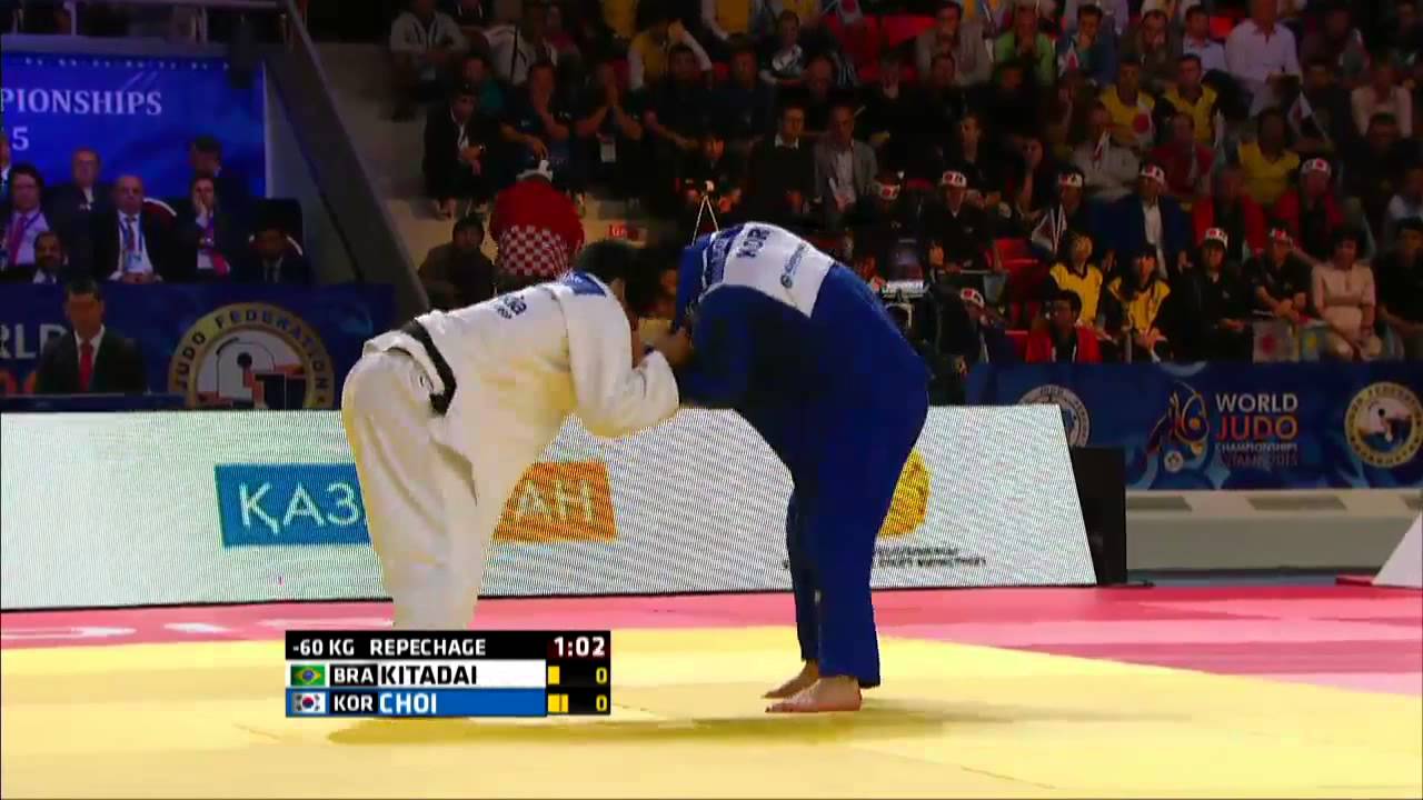 Felipe Kitadai vs In Hyuk Choi World Judo Championships 2015   Astana