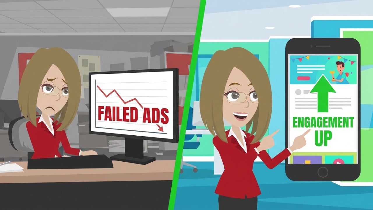 2D Animation Ads for Agency ✔