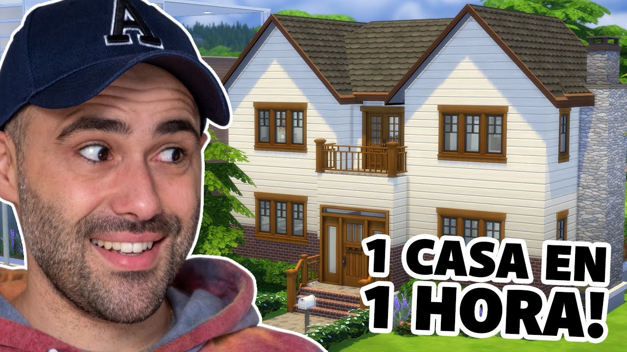 ¡¿Una casa en 1 hora en los Sims 4?! ¡Reto de construcción! 🏠