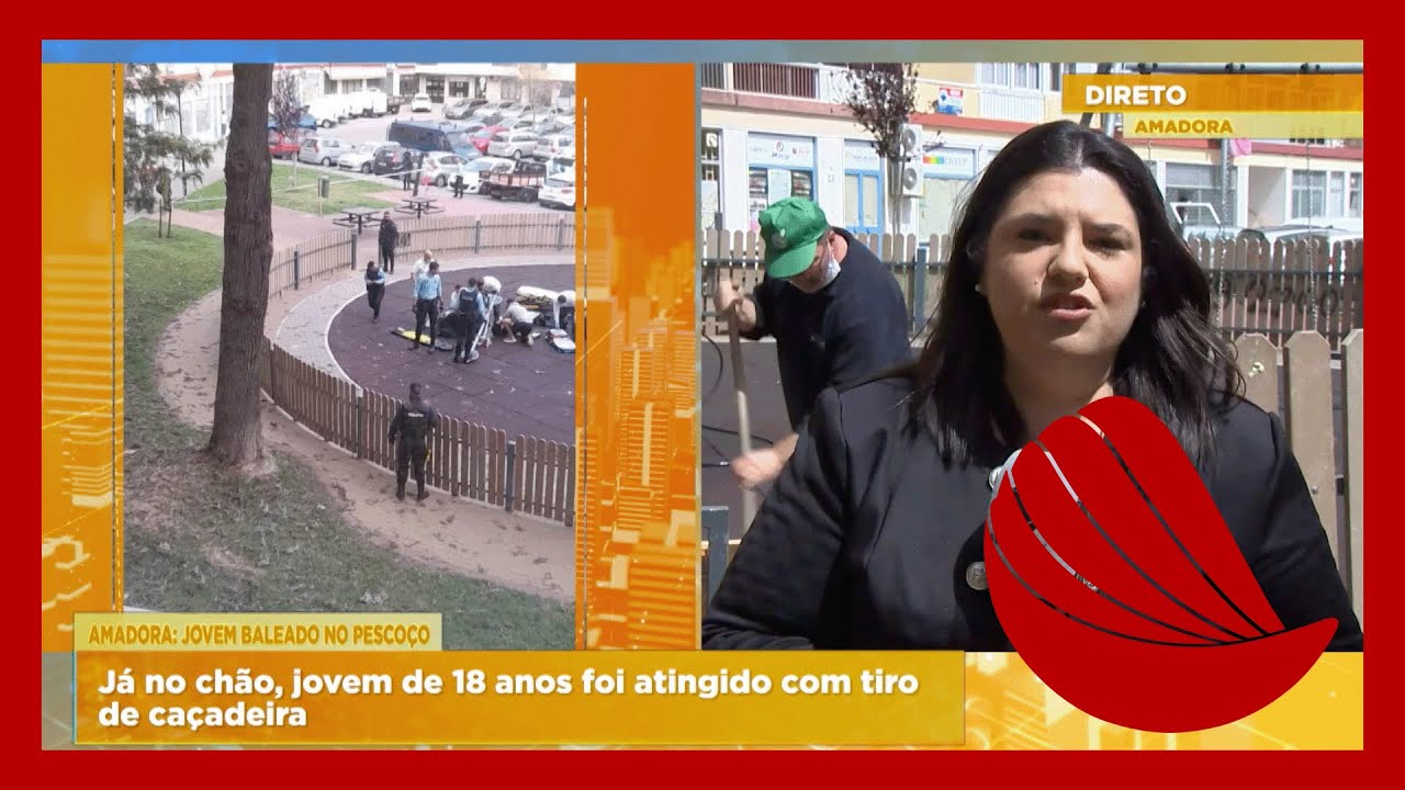 AMADORA: JOVEM BALEADO NO PESCOÇO
