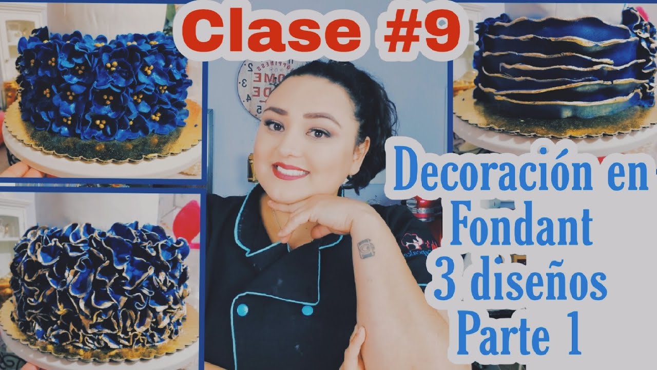 Decoracion en Fondant 👨‍🍳 Clase #9 👩‍🍳 @cursodereposteriaenyoutube