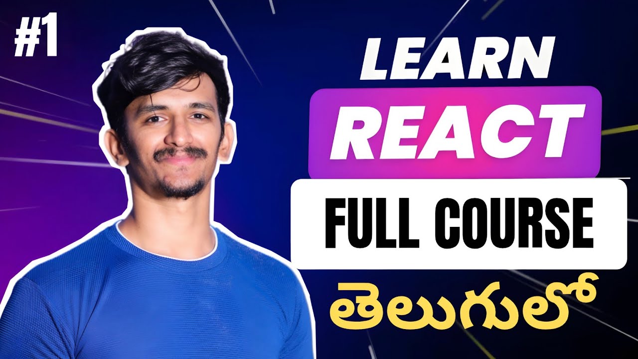 React JS Beginner Course in 1 Hour | Beginners to Advanced | Complete React Tutorial in Telugu
