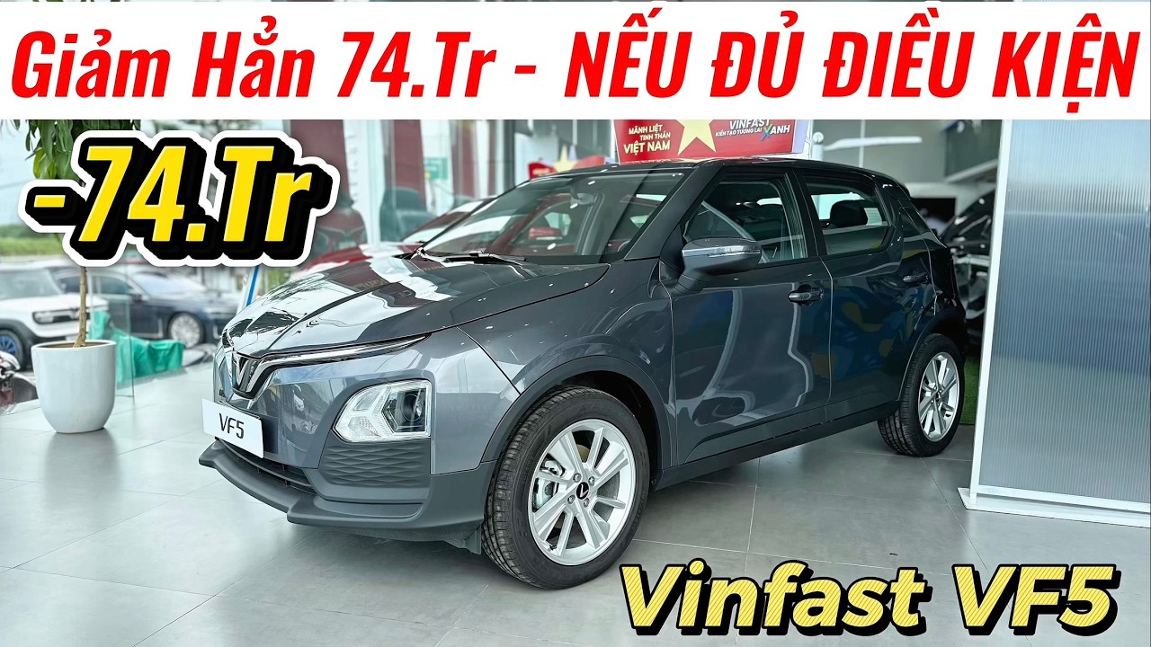 ✅Tổng Giảm 74Tr Cho Vinfast VF5 Nếu Đủ Điều Kiện Quy Đổi | Lăn Bánh VF5 Giữa Tháng | Giá Xe Việt