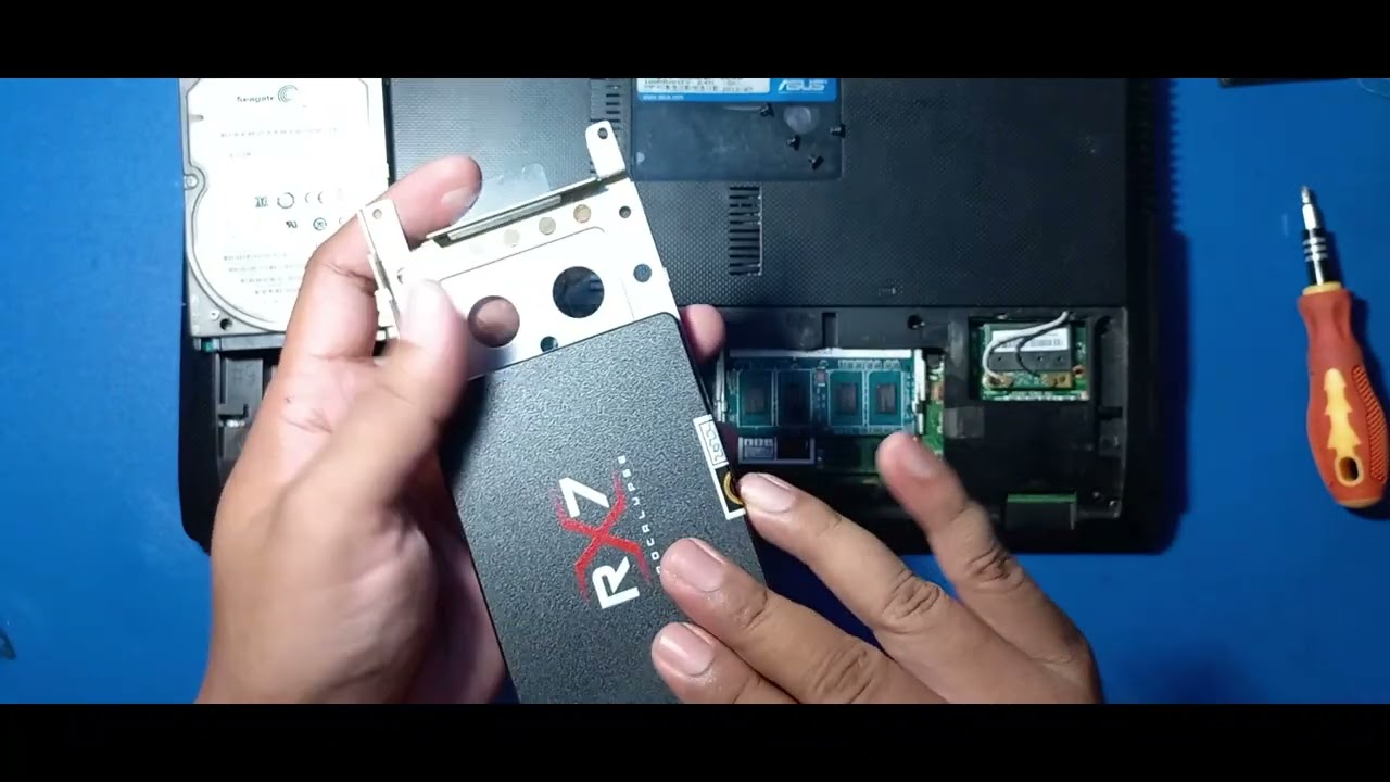 Notebook Asus A43E Upgrade HDD To SSD RAM 2GB to 6GB