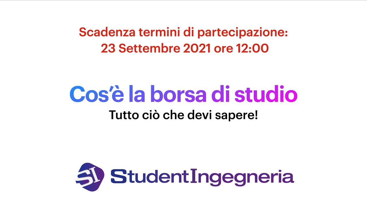 Cos'è la borsa di studio | tutto ciò che devi sapere!