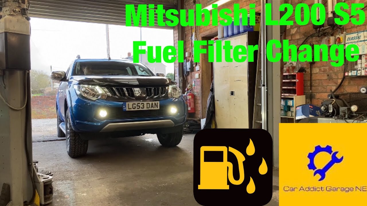 How To Replace / Change Fuel Filter On Mitsubishi L200 Series 5 2.4 DI-D Diesel | #l200 #mitsubishi