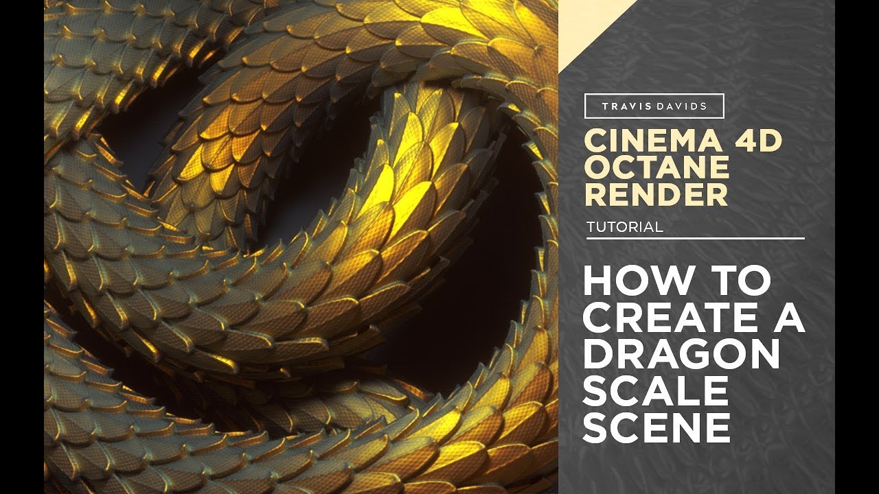 Cinema 4D и Octane Render — как создать сцену с чешуей дракона