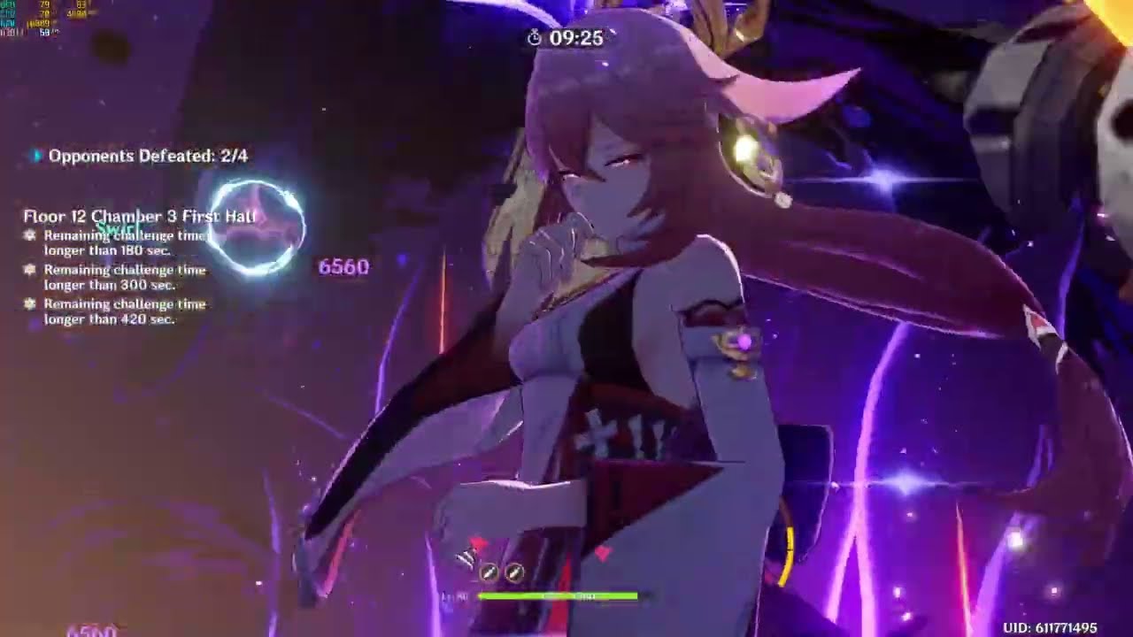 F2P Yae Miko Peak Potential - Spiral Abyss Floor 12 - Speedrun EVERY CHAMBER UNDER A MINUTE!