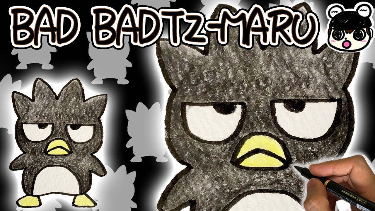 【Sanrio】How to draw BAD BADTZ-MARU | step by step