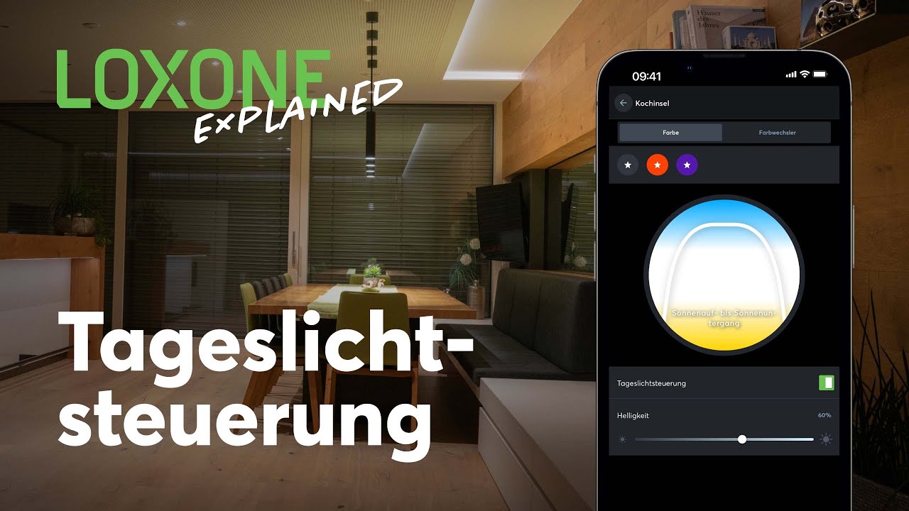 Loxone Explained – Tageslicht Steuerung  I Beleuchtung [4k]