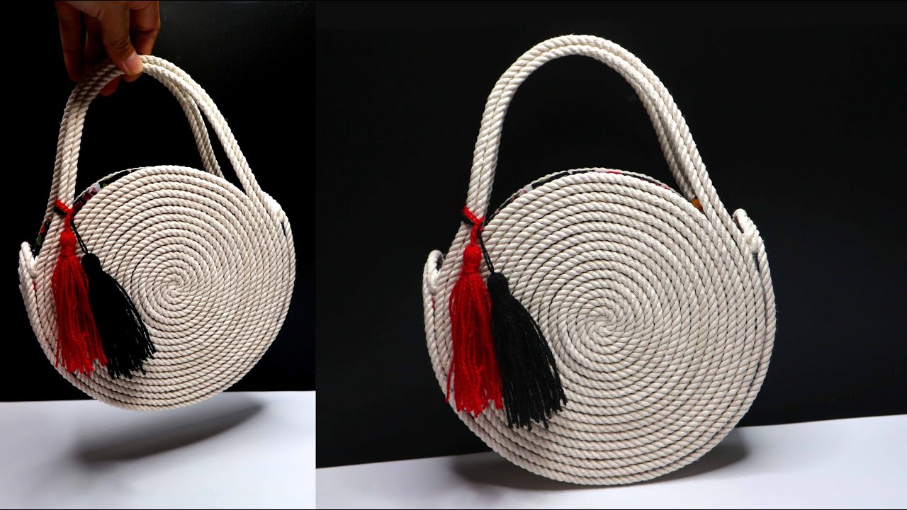 Ide Kreatif Tas dari Tali | DIY Circle Rope Bag