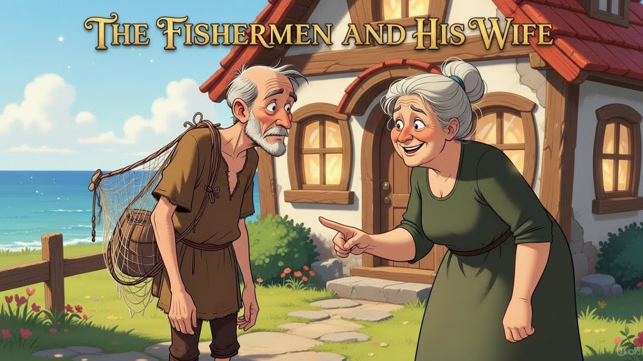 THE FISHERMEN AND HIS WIFE | powerful moral story ||kids stories ||kids stories in English |