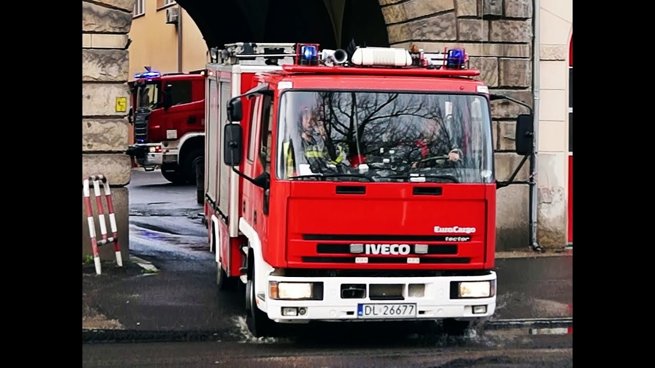 [FIAMM'y] Wyjazd Alarmowy 361[D]21 GBA Iveco Eurocargo i GCBA Scania G480 z JRG 1 Legnica do pożaru!