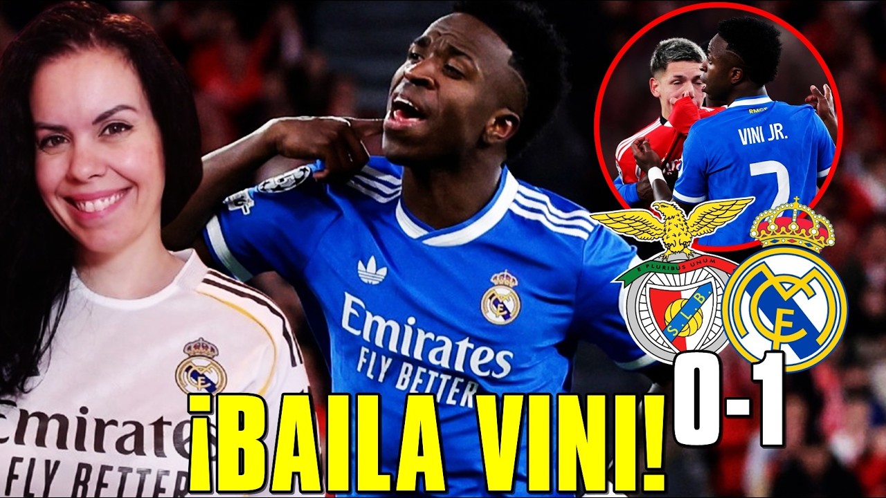 Un BRUTAL VINICIUS DESTROZA al BENFICA y el MADRID GANA 0-1 ¡Y VUELVE a SER VÍCTIMA de RAC*SMO!