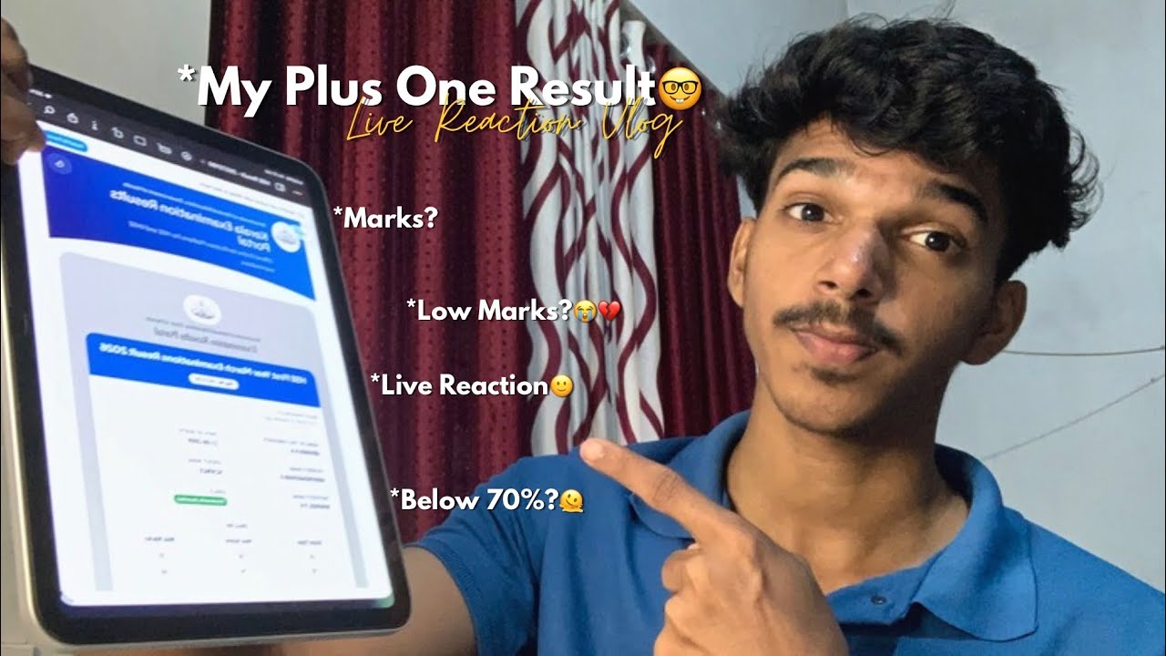 My Plus One Result🙂Live Reaction Video | Marks? Regretting?💔Science Student | Malayalam | Abhinav AK