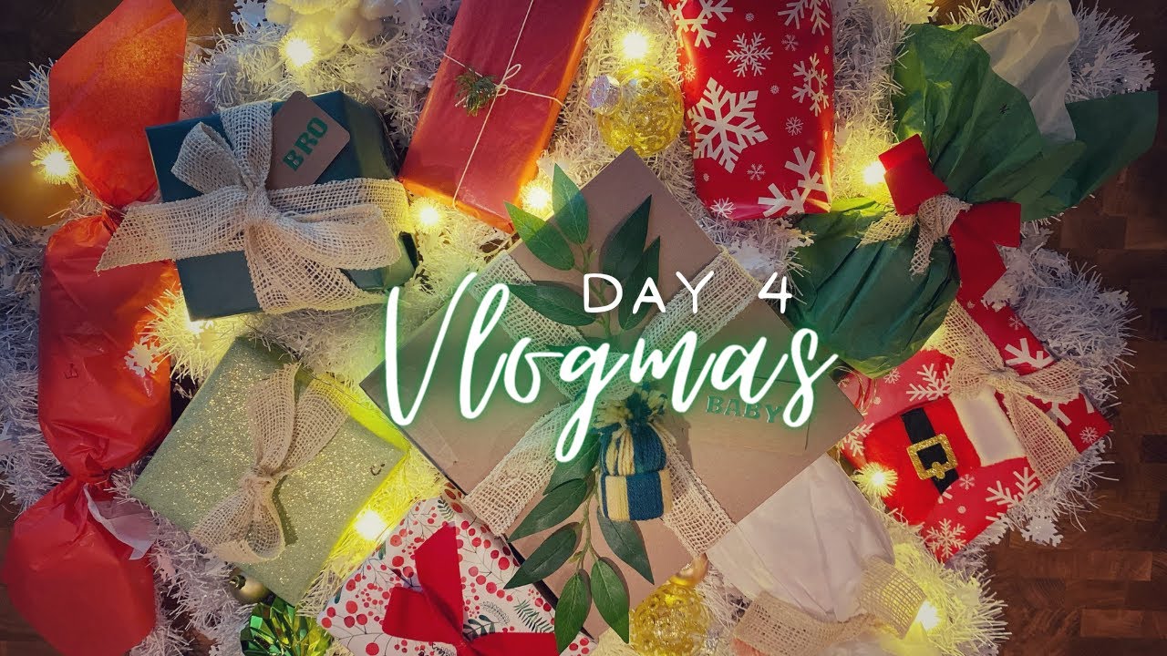 gift wrapping tips + tricks, vlogmas day 4 | Simply Sherissa