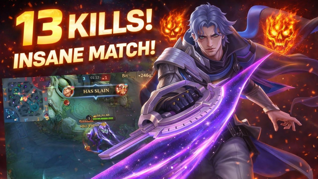 13 Kills 🔥  •  Nolan Mlbb Gameplay 💀