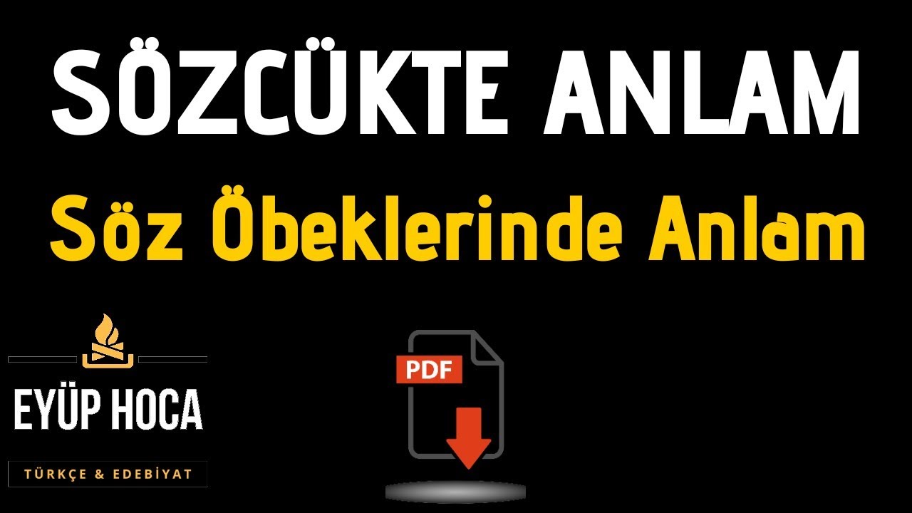 Söz Öbeklerinde Anlam