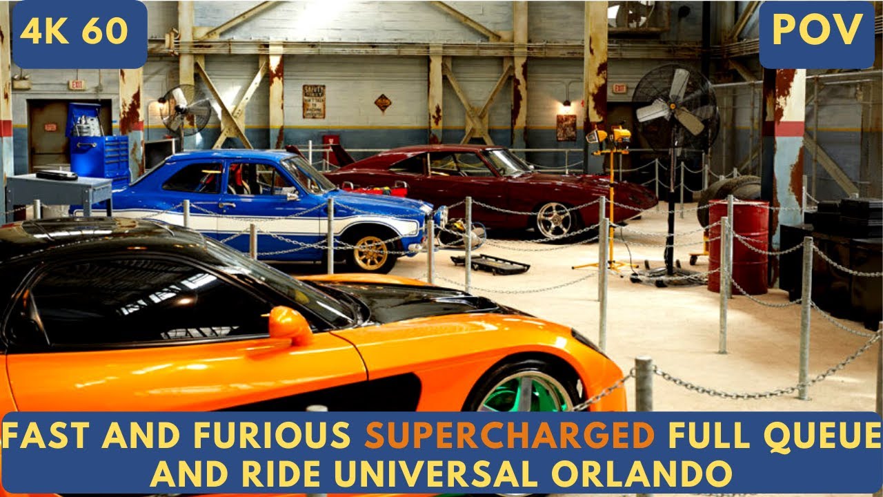 [4K60] Fast and Furious SUPERCHARGED Full Queue and Ride in Universal Orlando