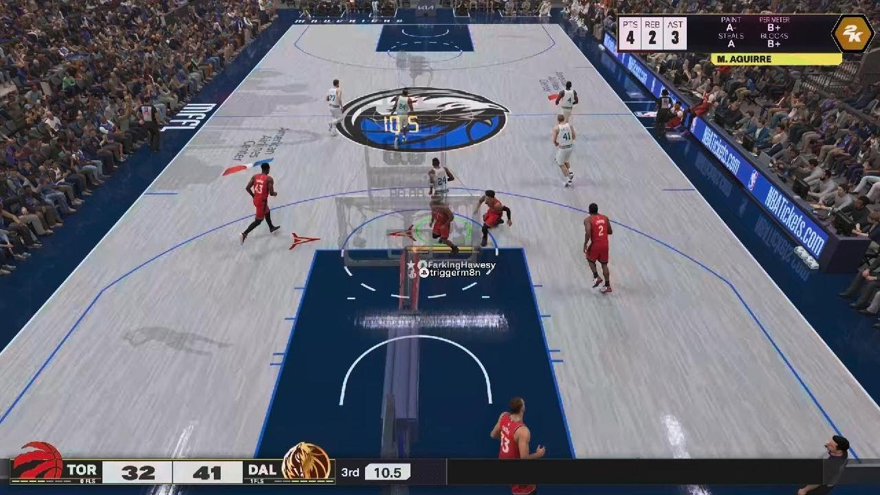 NBA 2K25_mavs vs raptors player quit 😁
