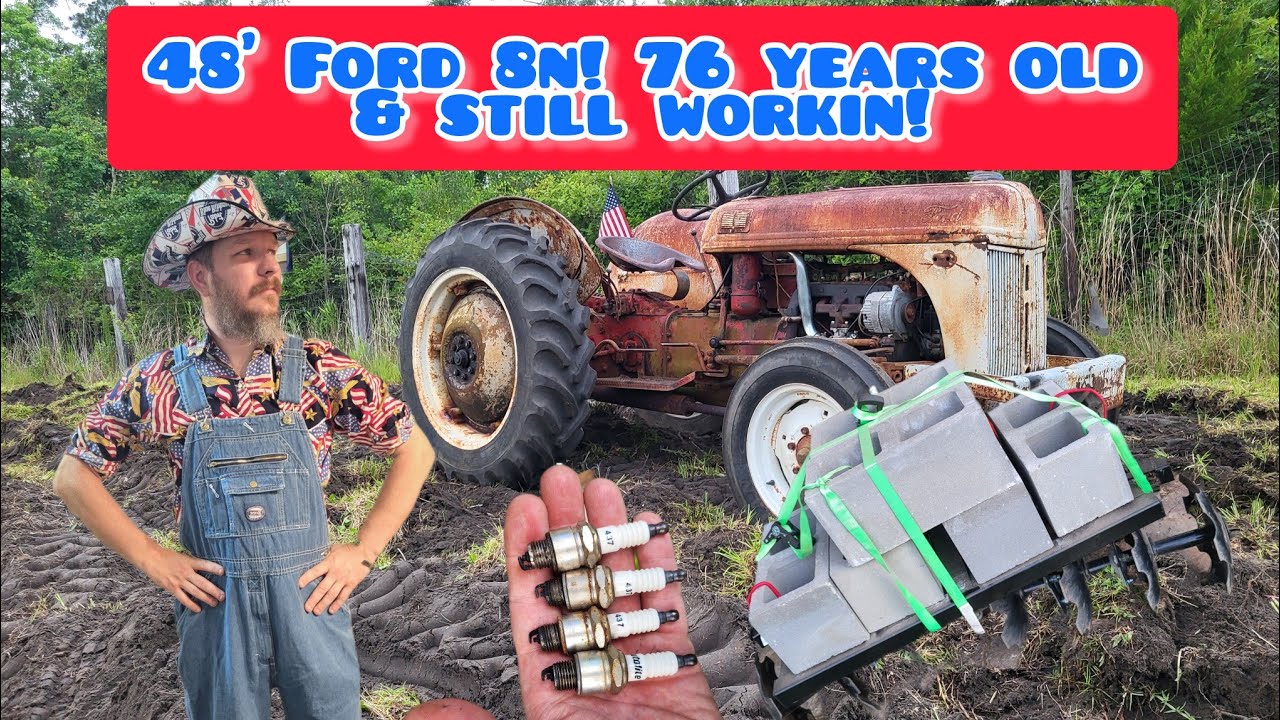1948 Ford 8n earning her keep!, 76 years old and back in the field! Repairs + upgrades.