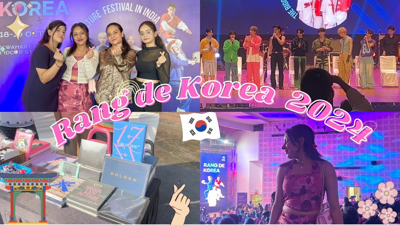 Rang De Korea 2024 🇰🇷 || NTX in India 💜 || Kpop- Merch and Performances ✨ || #nupursharmavlogs