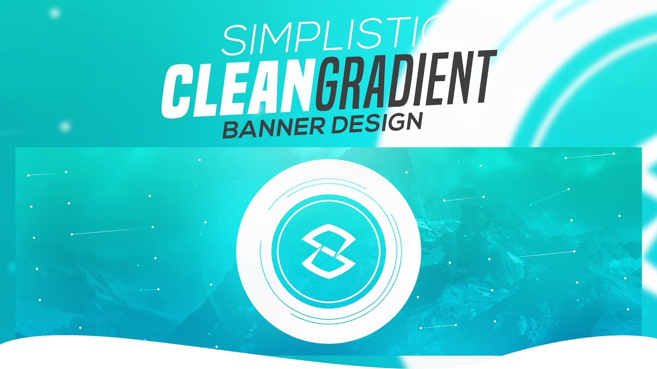 Photoshop Tutorial: Simplistic Clean Gradient Banner Design