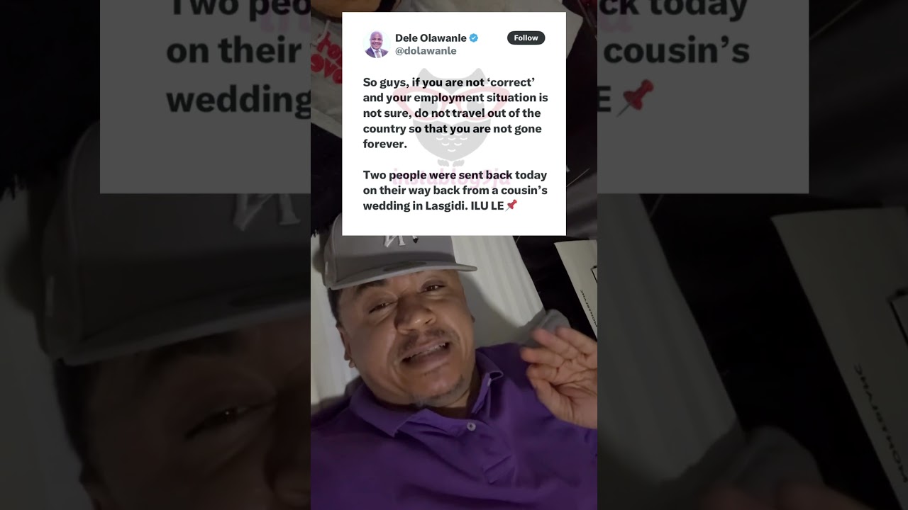 If You Dey UK No Come Naija If Ur Work Or Paper No Sure O!