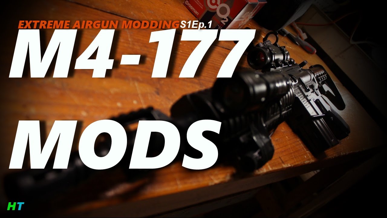 Crosman M4-177 MODS :Creating The Most Tactical Night Hunting Variable Pump Pellet Gun.EAMs1ep1.